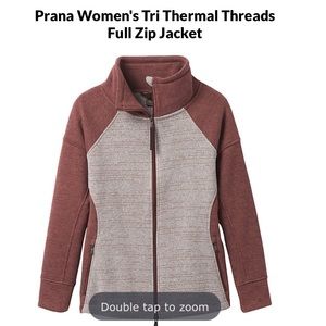Prana Women’s Tri Thermal Threads Full Zip Jacket Large